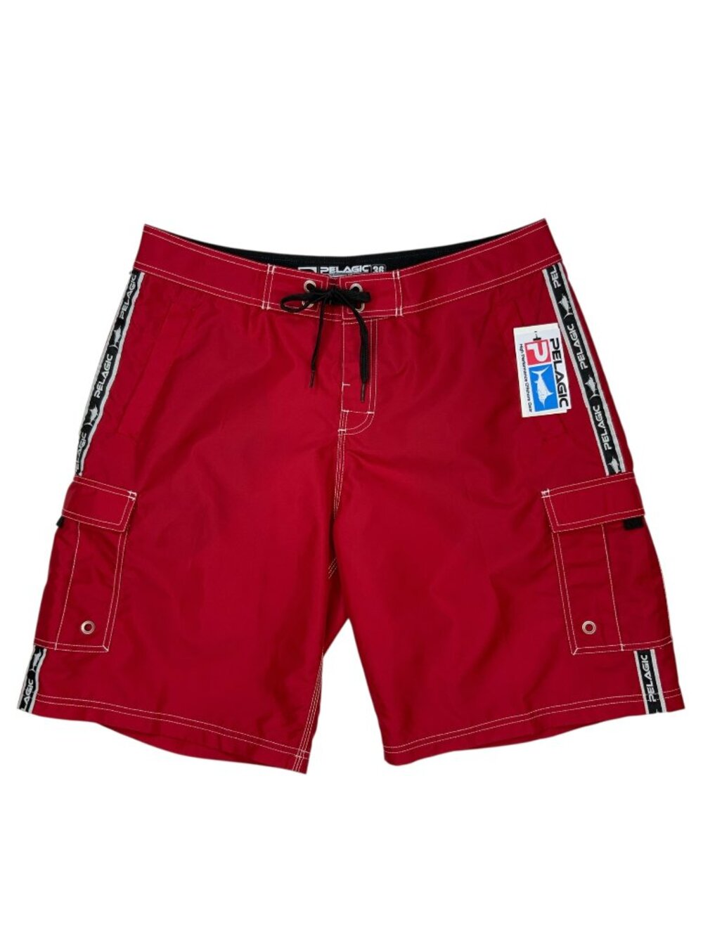 Pelagic Blackfin Boatshort Boardshort 36 Red Cargo NEW